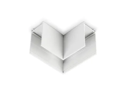 Коннектор угловой для накладного шинопровода Magnetic 220V GL1031 WH белый 80*80*52 (соединители в комплекте)