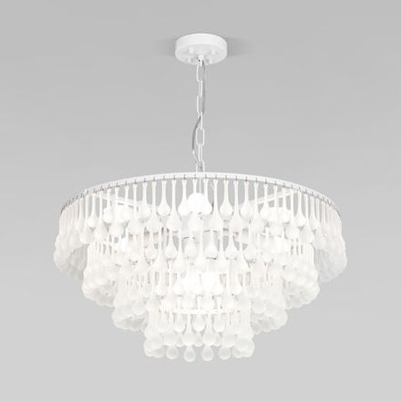 Умная подвесная люстра со стеклянным рассеивателем 476/8 Smart