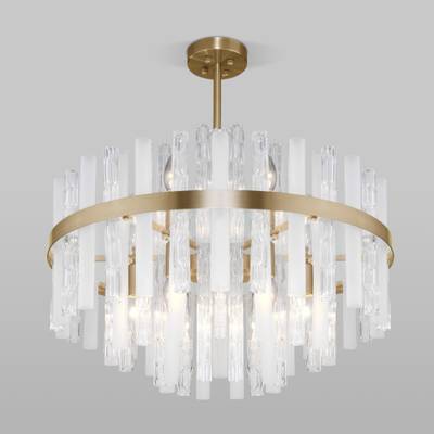 Потолочная люстра Умный дом 368/9 Smart латунь