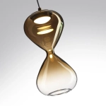 5094/4LA PENDANT ODL25 357 черный/золотой градиент/прозрачн./металл/стекло Подвес LED 4W 4000K 388Лм GLESSI