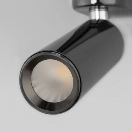 Настенный светодиодный светильник в стиле лофт 40020/1 LED черный жемчуг