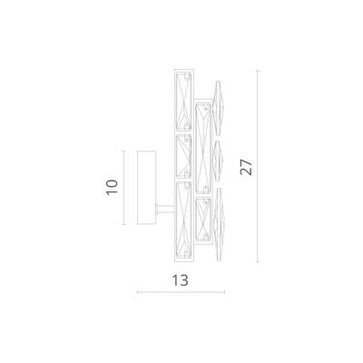 Настенный светильник Divinare MEDEA 1684/01 AP-1, 1хE14