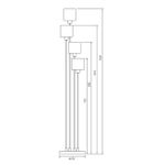Напольный светильник Escada 1109/4 E14*40W White/Silver