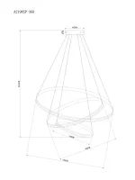 Подвесная люстра Arte Lamp MERIDIANA A2198SP-3GO, 1хLED