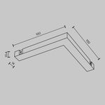 Угловой коннектор питания Basity, черный, TRA172CPC-1B. TM Maytoni