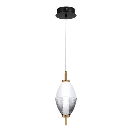 SL6130.403.06 Светильник подвесной ST-Luce Черный/Белый, Дымчатый LED 1*8W 3000K