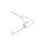 Соединитель профиля ROUND-D36-360-90 BLACK (Arlight, Алюминий)