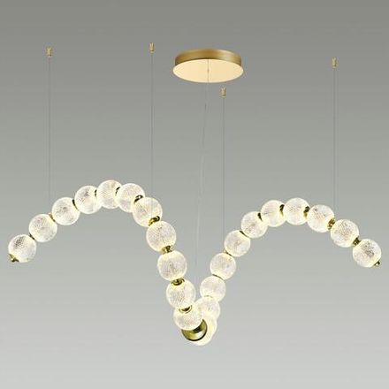 5008/92L L-VISION ODL23 595 золотой/прозрачный/металл/акрил Люстра LED 92W 4000K 4600Лм CRYSTAL