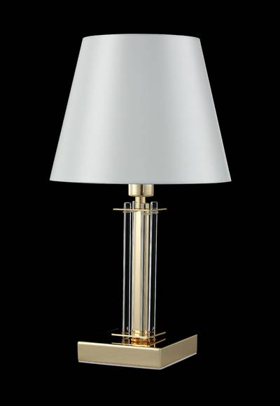 Настольная лампа Crystal Lux NICOLAS LG1 GOLD/WHITE 3401/501
