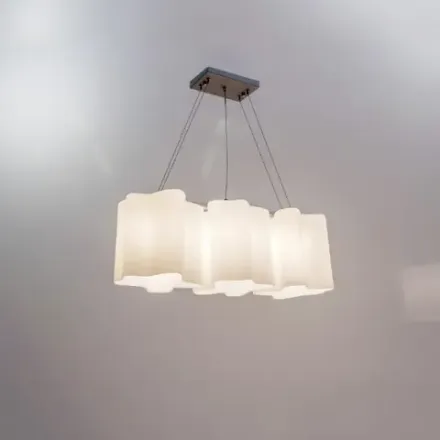 802130 Подвес NUBI 3х40W E27 ХРОМ/БЕЛЫЙ