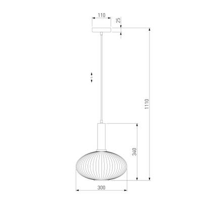 Подвесной светильник 50183/1 прозрачный, E27х1
