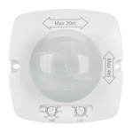 Датчик NAVE-PIR-UP-S102x102-500W-WH (230V, 2.17A, MULTI) (Arlight, IP20 Пластик, 5 лет)