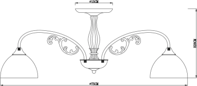 Потолочная люстра Arte Lamp SPICA A3037PL-8AB, 8хE27