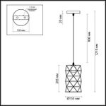 3730/1 SUSPENTIONI LN19 212 белый Подвес E27 1*60W 220V OLAF