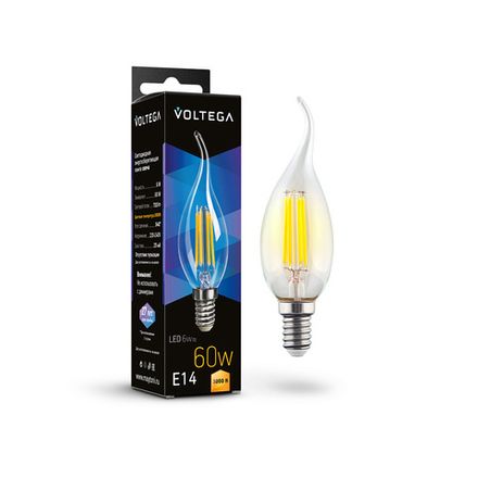 Светодиодная лампа Crystal Candle wind 6W 3000K E14 340°, 7209. TM Maytoni