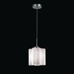 SL117.503.01 Светильник подвесной ST-Luce Серебристый/Белый с полосками E27 1*60W