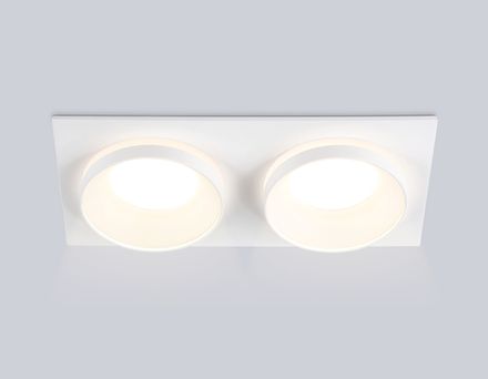 Светильник встраиваемый TN30711/2 WH белый GU5.3/2 182*92*36