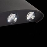 SL089.401.06 Светильник уличный настенный ST-Luce Черный кварцевый LED 6*1W 4000K