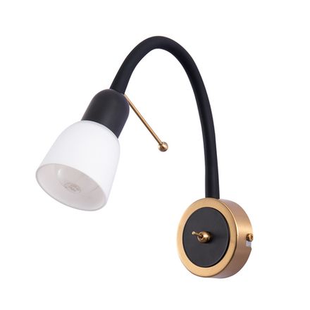 Бра Arte Lamp LETTURA A7009AP-1BK, 1хE14