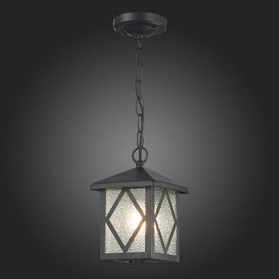 SL084.403.01 Светильник уличный подвесной ST-Luce Черный/Черный, Прозрачный E27 1*60W