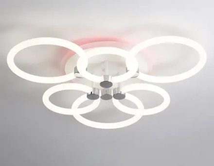 Светильник светодиодный потолочный FA3844/3+3 WH белый 102W 3000K-6400K+RGB D670*115 (ПДУ РАДИО 2.4G)