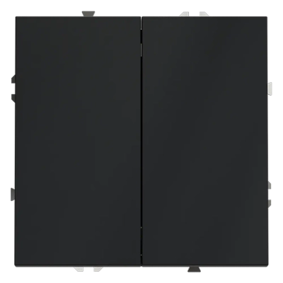 VLS020107 Выключатель встраиваемый VOLTUM S70 двухклавишный 10А, (графит). (ТМ Maytoni)