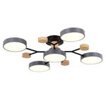 SLE6006-702-05 Светильник потолочный Серый/Серый LED 5*12W 3000K/4500K/6000K