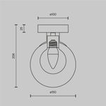 Настенный светильник (бра) Basic form G9х1, MOD521WL-01G1. TM Maytoni