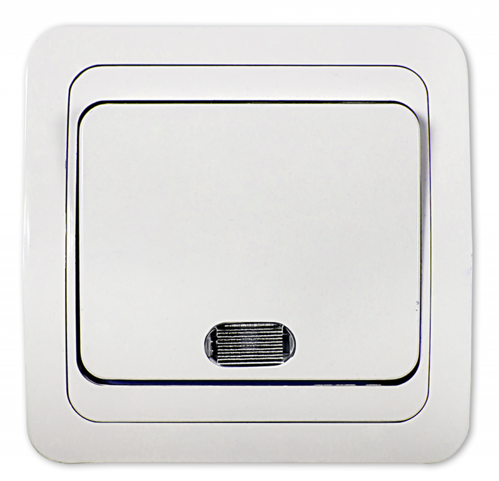 Выключатель 1-кл. СП Classico 2121 10А IP20 с подсветкой бел. ASD / IN HOME 4680005959853 Выключатель 1-кл. СП Classico 2121 10А IP20 с подсветкой бел. ASD / IN HOME 4680005959853