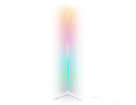 Светильник светодиодный напольный RGB с пультом FL8020 WH белый LED 15W RGB D32*1250 (ПДУ РАДИО 2.4G)
