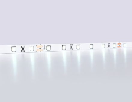 Светодиодная лента GS3003 2835 60Led/ 6W m/ 24V IP20 6500K/ 5000*8*1.2mm/ кратность резки 100mm (2 конт.)