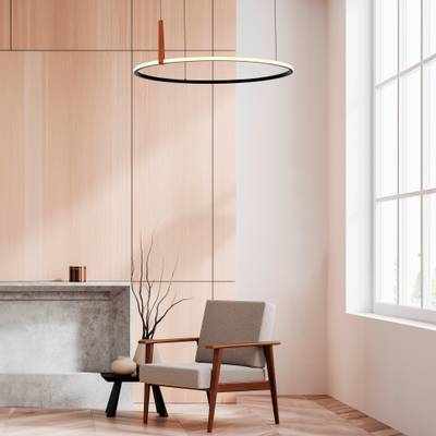 SL6131.403.12 Светильник подвесной ST-Luce Черный/Черный, Терракотовый LED 1*12W 4000K