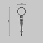 Ландшафтный светильник Core 3000К 25Вт IP 65 O495FL-L25B3K. TM Maytoni