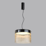 5047/24L L-VISION ODL24 439 черный/светл.янтарный/металл/стекло Подвес LED 24W 4000К 2715Лм PILLARI