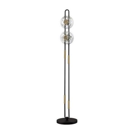 5407/23FL MODERN ODL_EX24 135 черный/золотой/металл/стекло Торшер LED 23W 3000K 1940Лм MAGNET