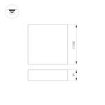 Светильник SP-QUADRO-S250x250-25W Warm3000 (BK, 120 deg, 230V) (Arlight, IP40 Металл, 3 года)