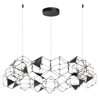 5087/68L L-VISION ODL25 293 черный хром/металл Люстра LED 68W 4000K 3740Лм TRELLIS