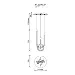 Люстра подвесная Levita FL1180-2P, LED