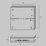 Беспроводная панель управления освещением, DRC034-8-B. TM Maytoni
