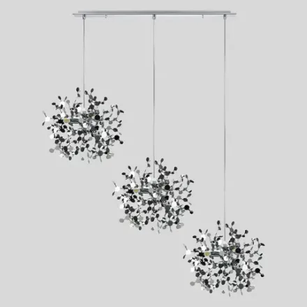 L3PL721134 Подвес тройной линейный EXTRA 3x3x5W(led) G9  (721134 - 3 + 572124 -1) ХРОМ Lightstar