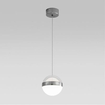 5037/12L L-VISION ODL24 389 никель/прозрачн/молочный/металл/акрил Подвес LED 12W 4000K 600лм RONI
