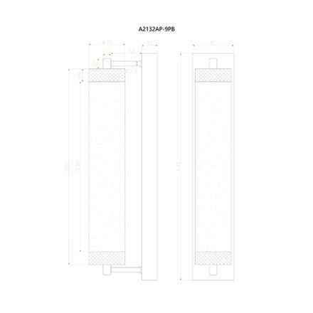 Настенный светильник Arte Lamp GALAXY A2132AP-9PB, 1хLED