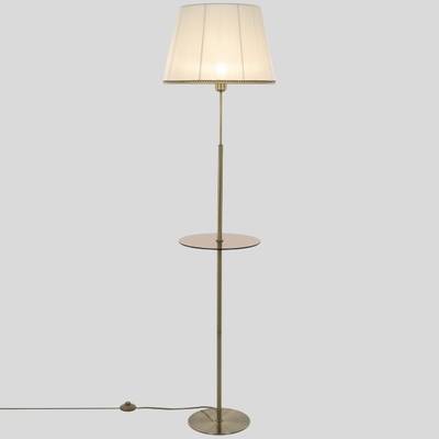 Citilux Линц CL402980T Торшер бронза со столиком и белым абажуром