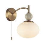 8272/1W NEOCLASSI латунь/бежевый/белый, металл/керамика/стекло Бра Е14 1*40W 220V GLORIYA