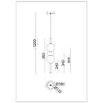 Подвесной светильник Arte lamp VASSOIO A6835SP-12SM, 1хLED
