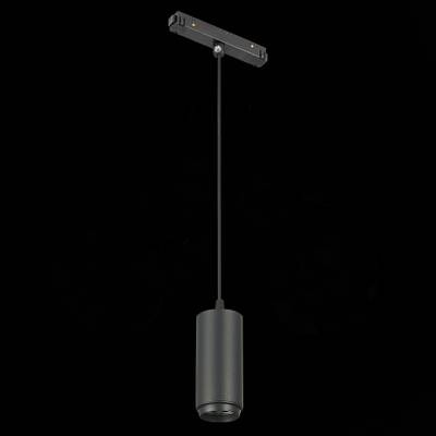 ST357.433.06 Магнитный трековый светильник подвесной ZOOM Черный LED 1*6W 3000K 667Lm Ra&gt;80 10-60° IP20 D60xH120 48V