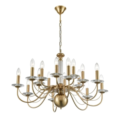 8033/16 CLASSI LN26 080 медь, металл/стекло Люстра подвесная Е14 16*40W 220V INCANTO