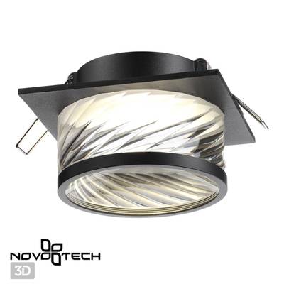 370920 SPOT NT22 342 черный Светильник встраиваемый IP20 GU10 9W 220V GEM