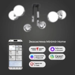 Умная потолочная люстра в стиле лофт 70129/6 хром Smart, E27х6