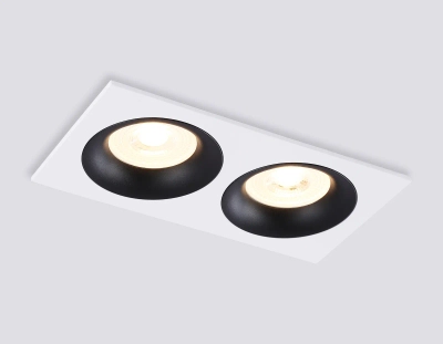Светильник встраиваемый TN102732/2 WH/BK белый/черный GU5.3 175*92*23